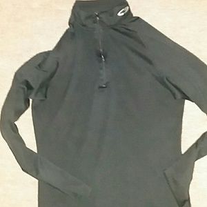 Med nylon zip up sport top